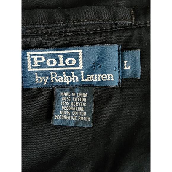 Vintage Polo Ralph Lauren Jacket Mens Large Blue Zip-Up Naval Anchor Patch RL - Picture 9 of 9